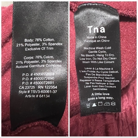 ARITZIA TNA Velour Jogger - Picture 8 of 8